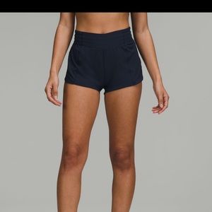 Navy blue high rise hotty hot shorts size 8